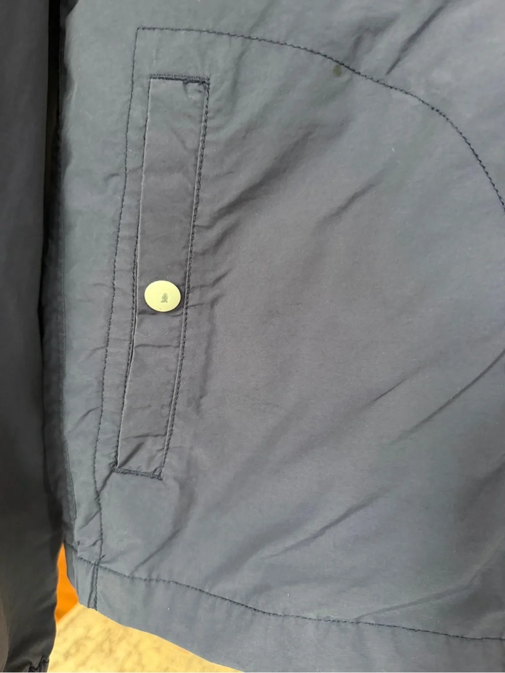 J.Crew Mercantile Men’s Large Navy Hooded Lightweight Utility Jacket Windbreaker